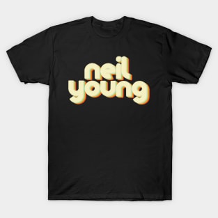 vintage color neil young T-Shirt